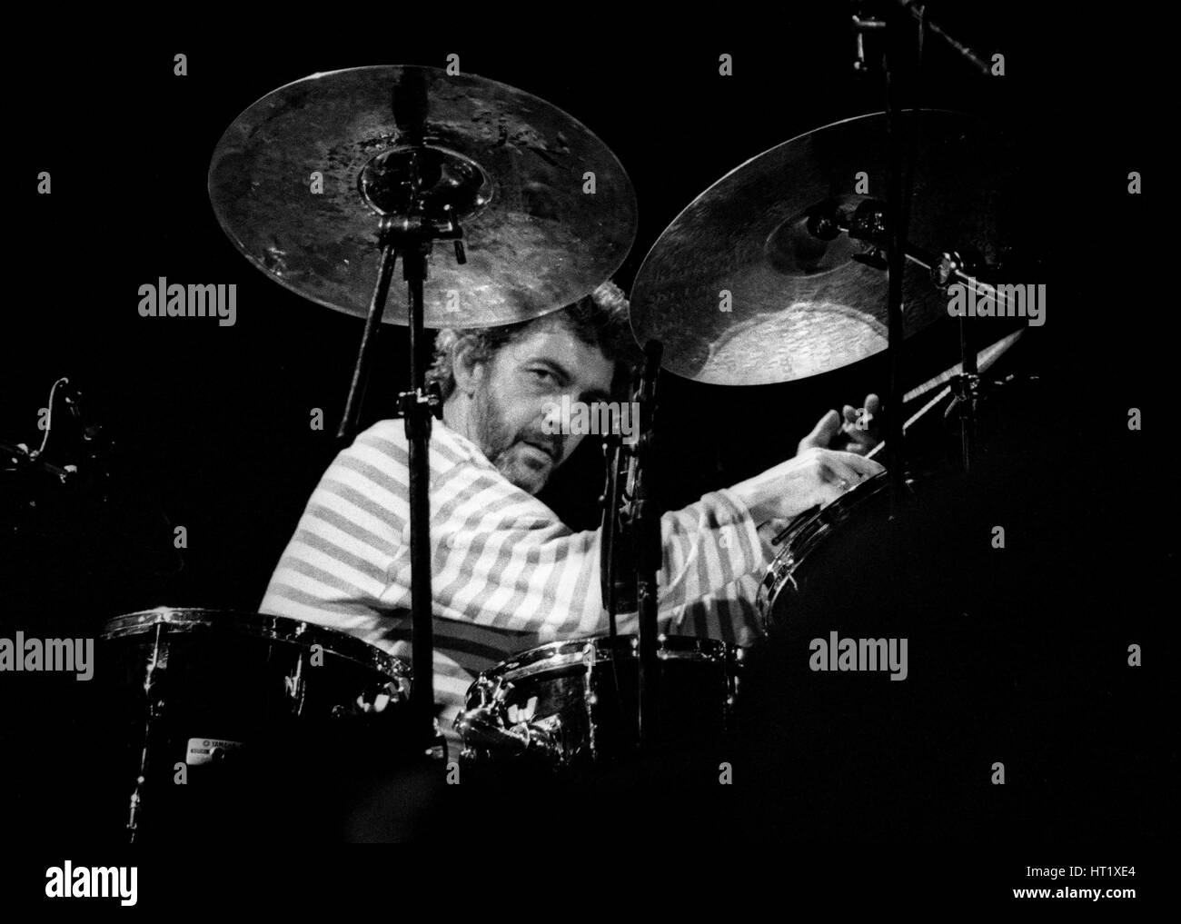 Steve Gadd, Capital Radio, Royal Festival Hall, London, July 88. Artist: Brian O'Connor. Stock Photo