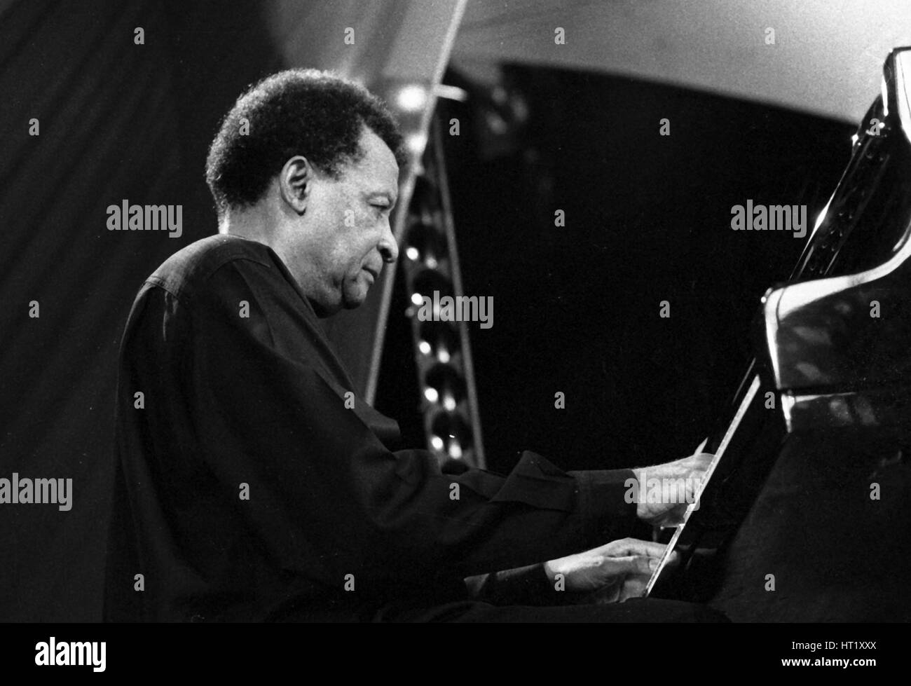 Abdullah Ibrahim, Brecon Jazz Festival, Powys, Wales, August 2001. Artist: Brian O'Connor. Stock Photo