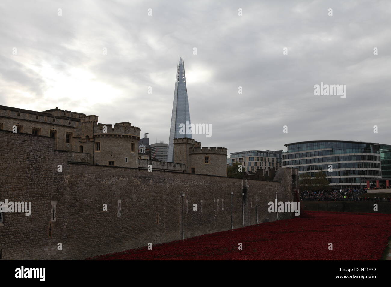 'Blood Swept Lands and Seas of Red', Tower of London, 2014.  Artist: Sheldon Marshall Stock Photo