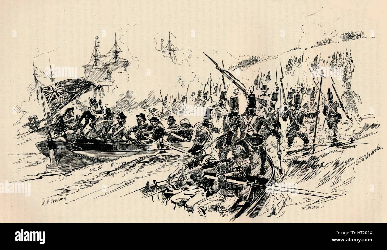 Landing of Sir Ralph Abercromby and British Forces at Alexandria, 1801 ...