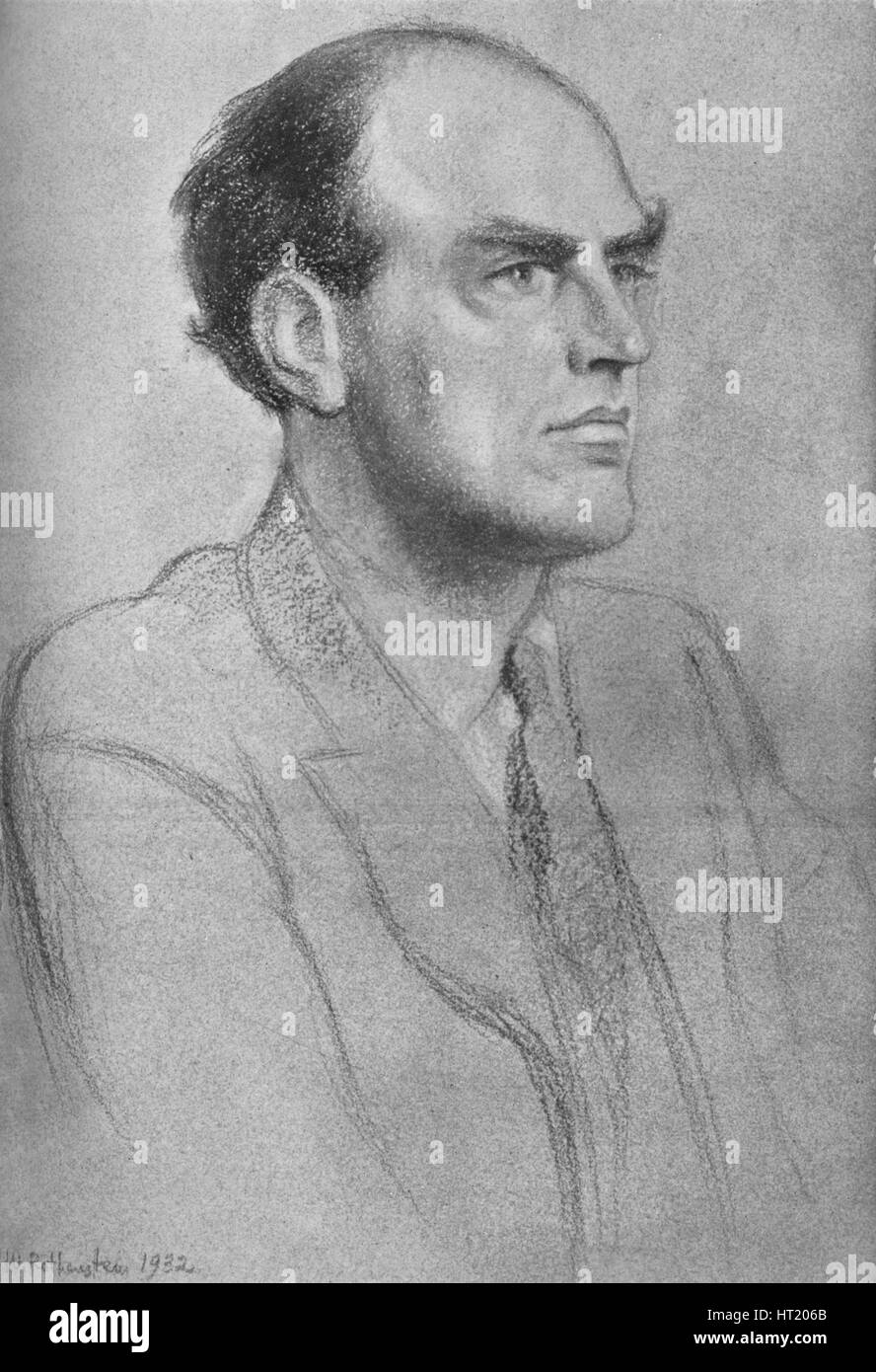 'John Charles Walsham Reith, 1st Baron Reith (1889-1971), 1933. Artist: William Rothenstein. Stock Photo