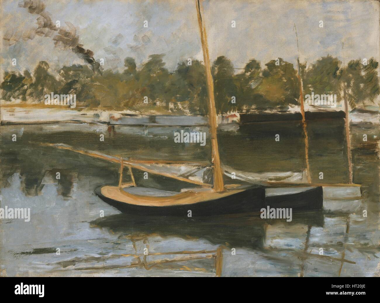 'Argenteuil', boat (study), 1874. Artist: Edouard Manet. Stock Photo