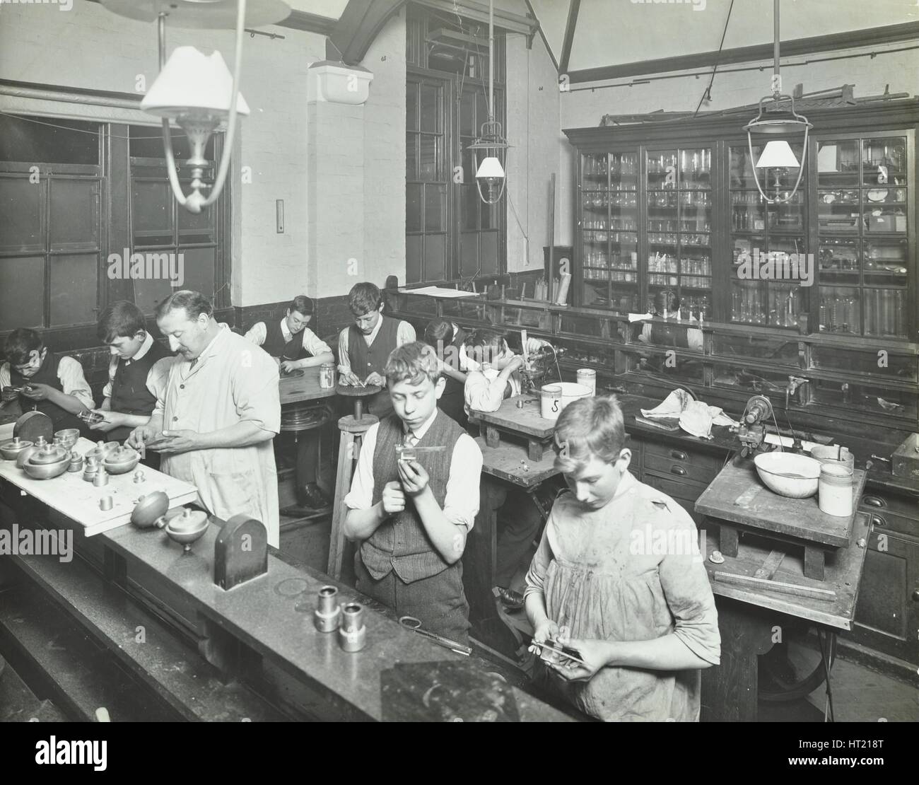 Technical instruction, Haselrigge Road School, Clapham, London, 1914. Artist: Unknown. Stock Photo