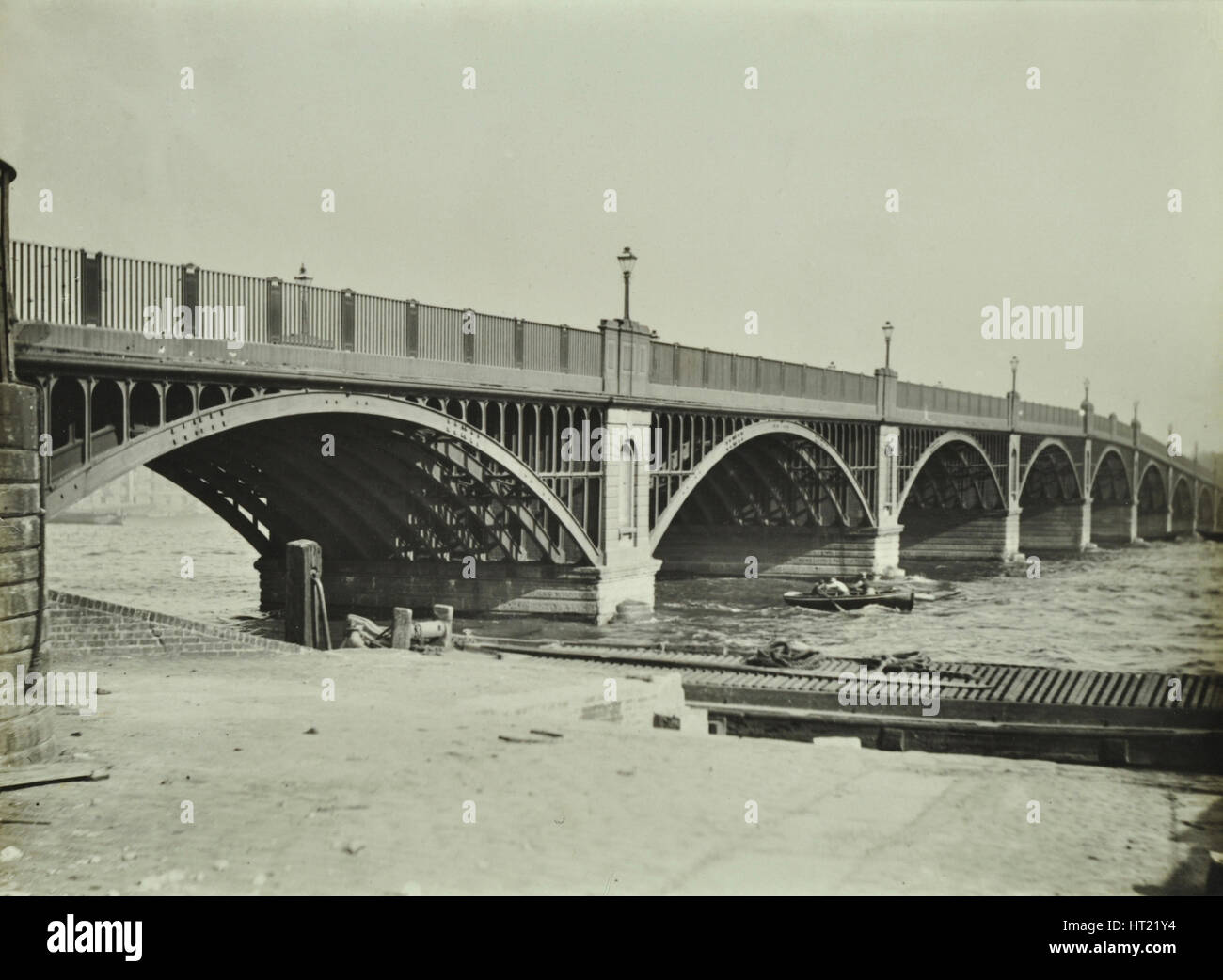 Old Vauxhall Bridge, London, 1903. Artist: Unknown. Stock Photo