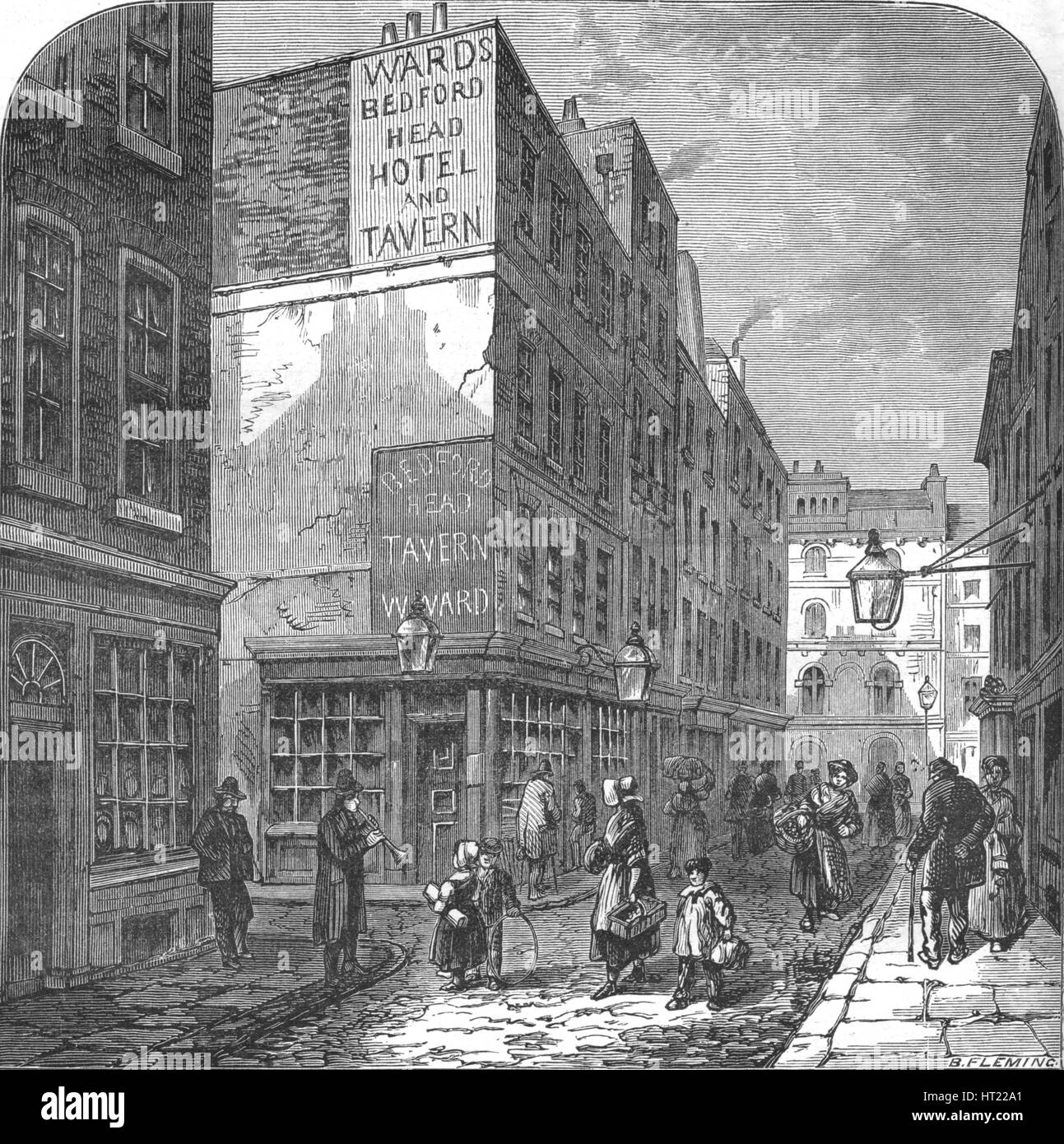 The Old Bedford Head, 1897. Artist: B Fleming. Stock Photo