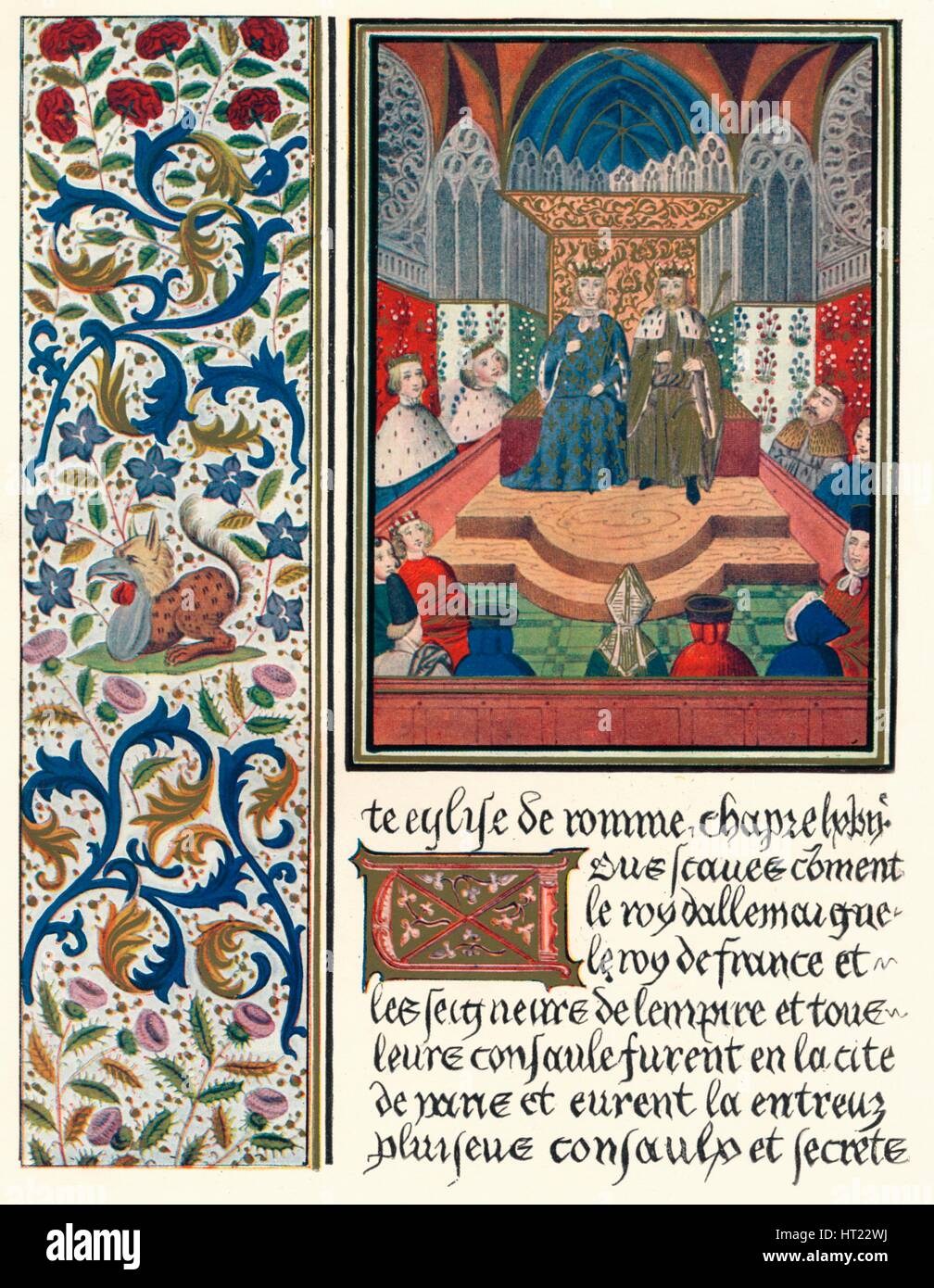 Medieval illuminated page border hi-res stock photography and images ...