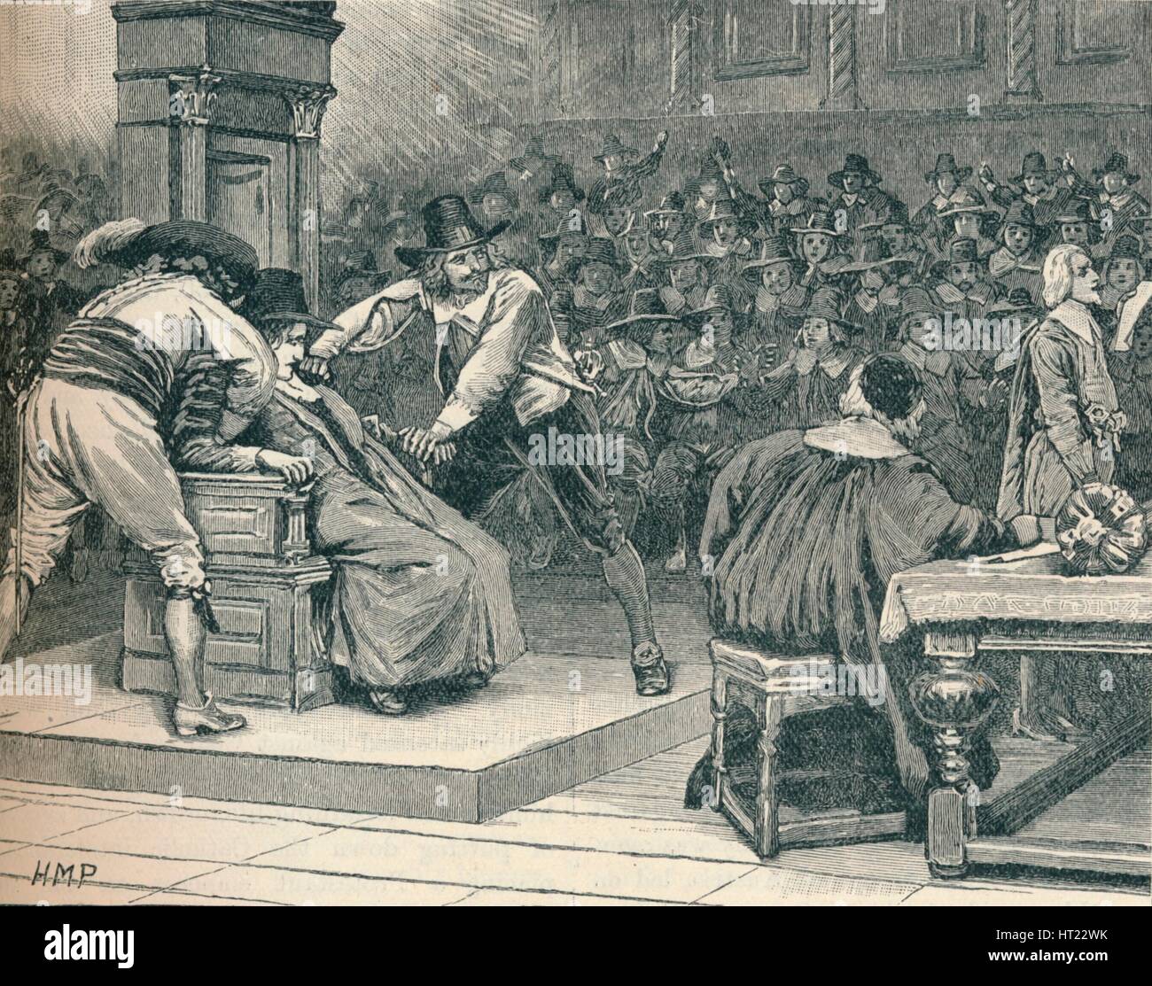 Scene in the House of Commons: the Speaker coerced, 1629 (1905).