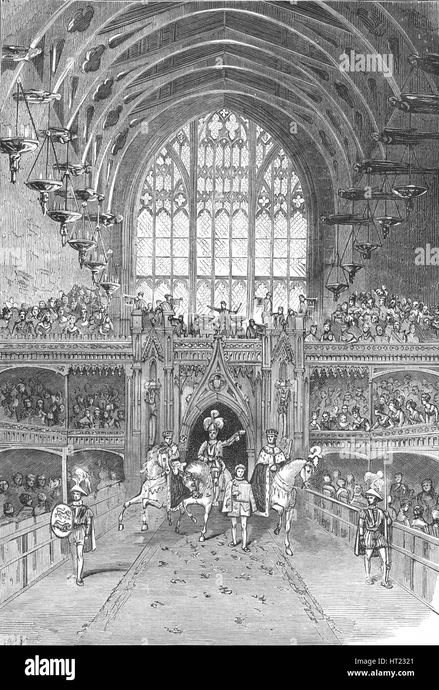 Coronation of George IV in Westminster Hall, 1897. Stock Photo