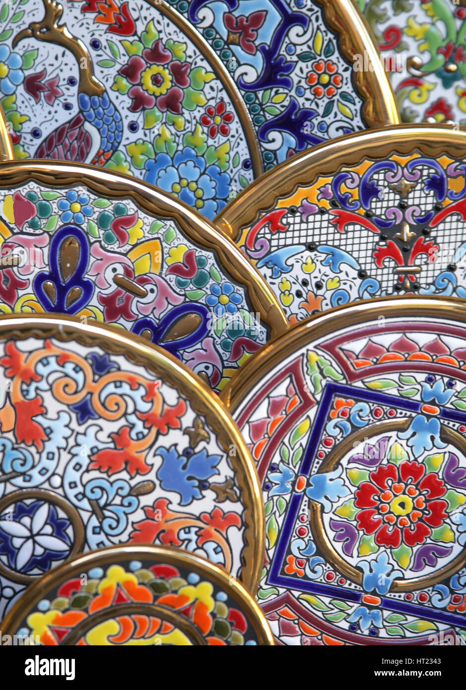 Ceramics. Spanish colourful Islamic Traditional Ceramics Cordoba