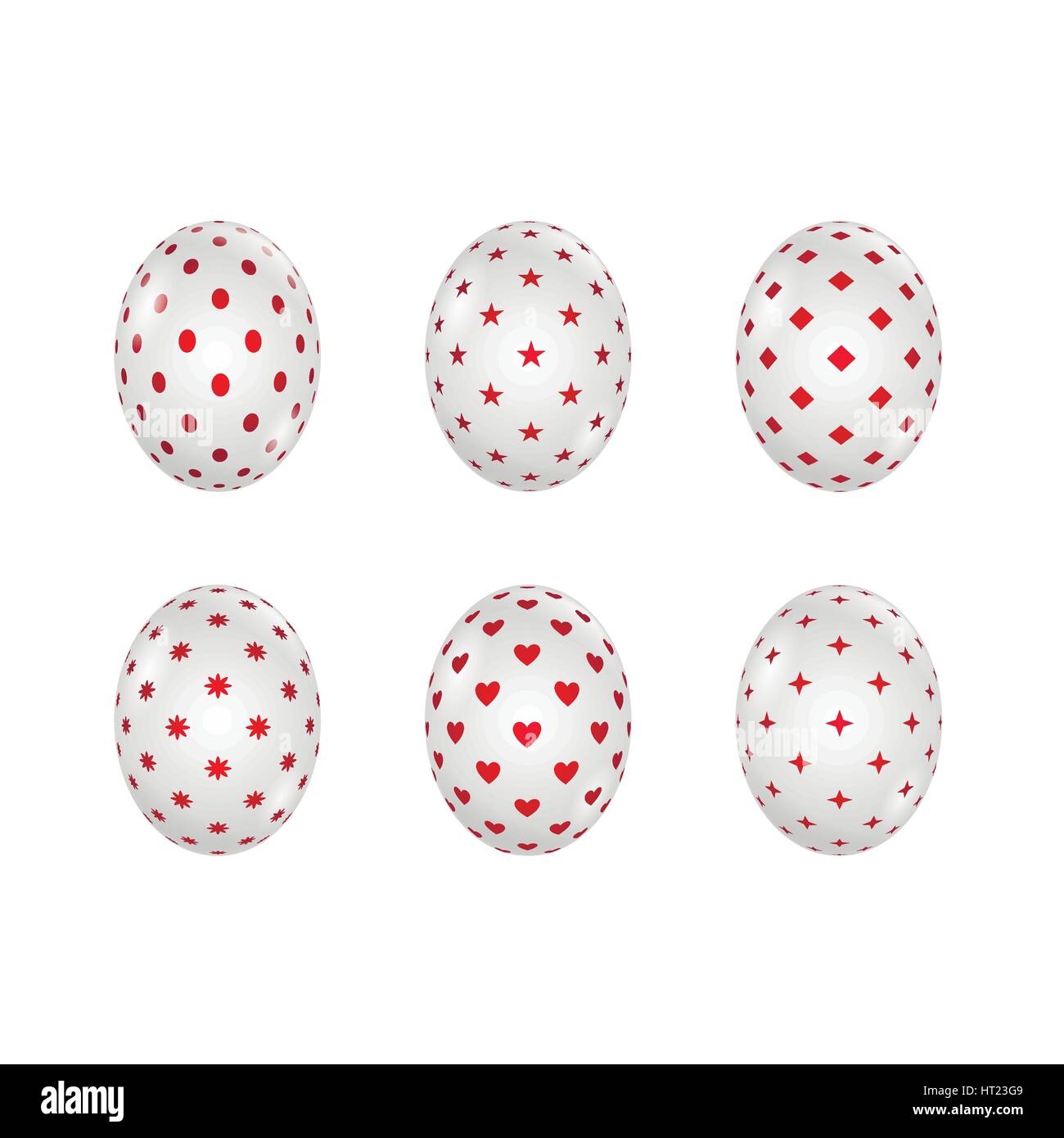 Easter eggs set Stock Vector Image & Art - Alamy