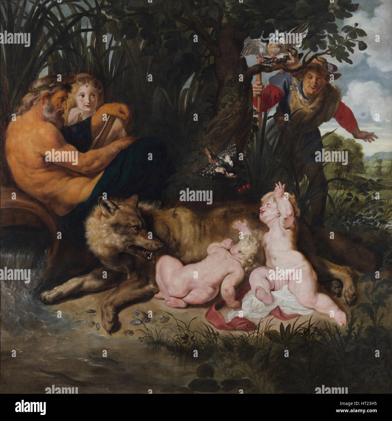 Finding of Romulus and Remus, 1612. Artist: Rubens, Pieter Paul (1577-1640) Stock Photo