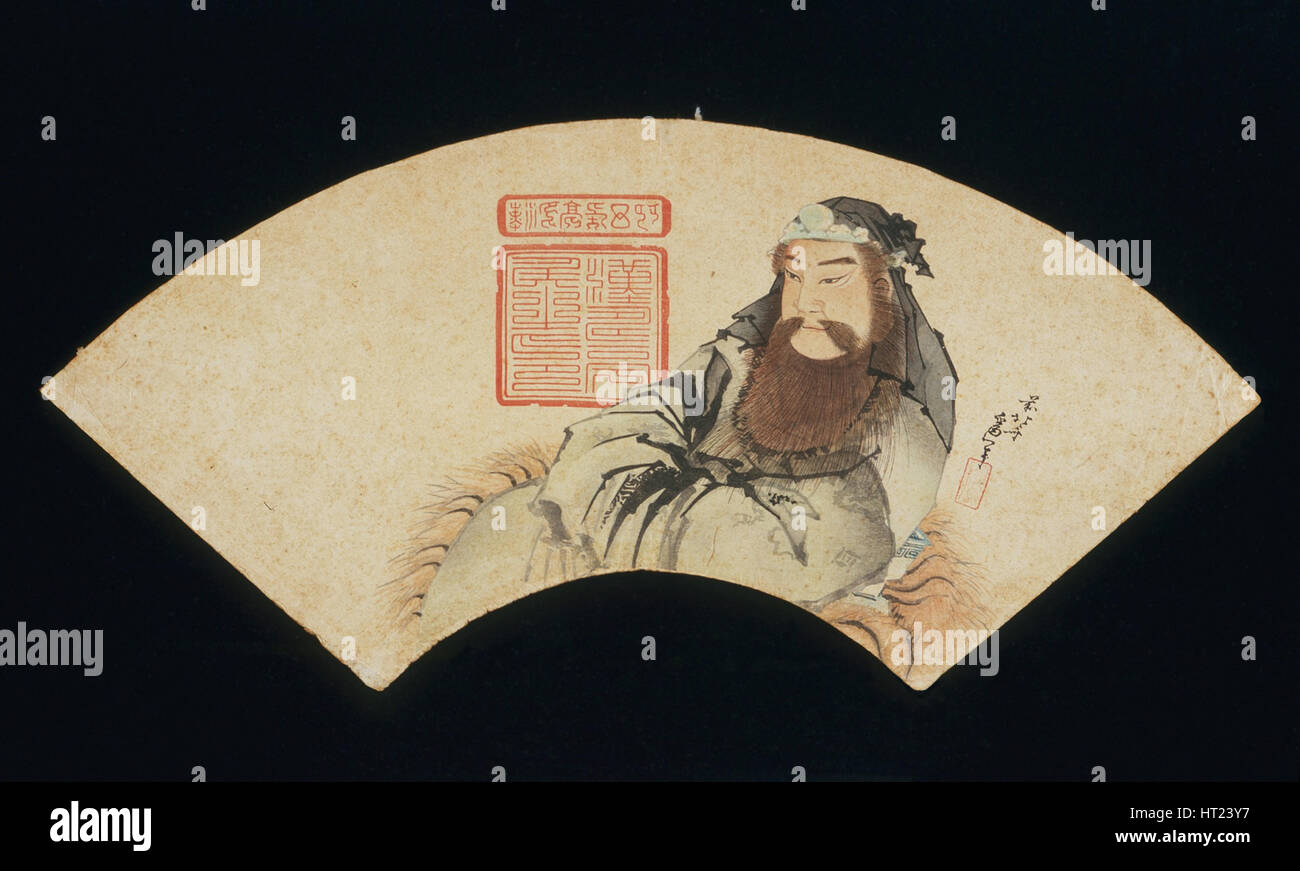 The Chinese God of War. Artist: Hokusai, Katsushika (1760-1849) Stock Photo
