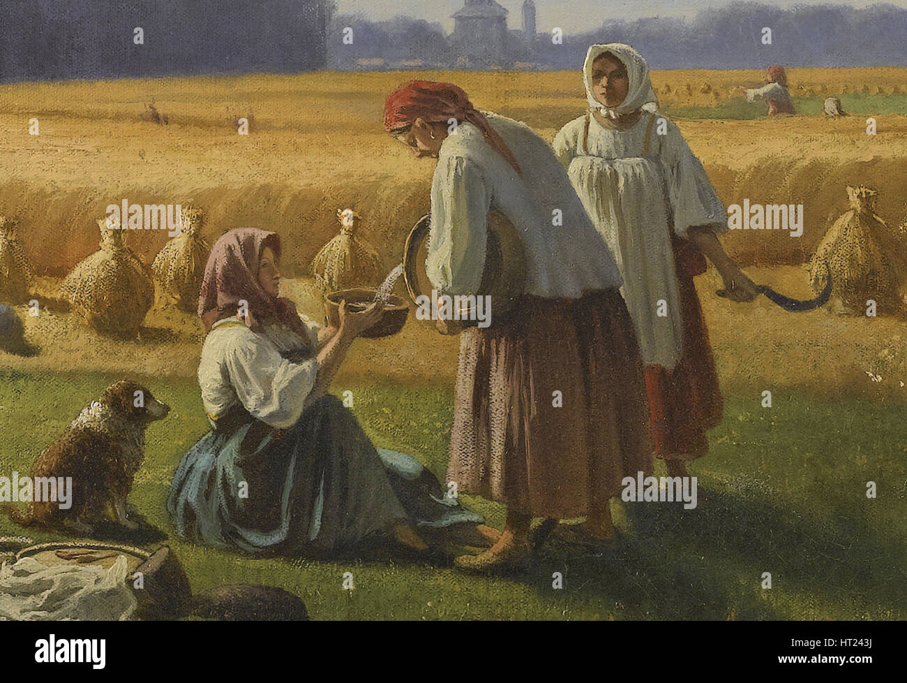 The Harvest, 1865. Artist: Kamenev, Valerian Konstantinovich (1823-1874) Stock Photo