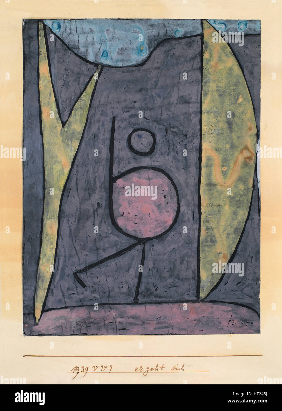 ergeht sich, 1939. Artist: Klee, Paul (1879-1940) Stock Photo