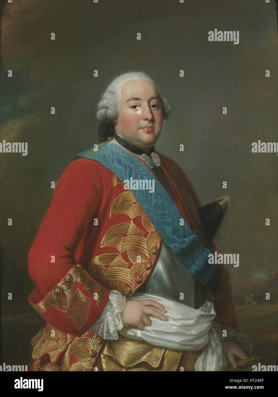 Portrait of Louis Philippe I (1725-1785), Duce de Orléans, ca 1770. Artist: Roslin, Alexander (1718-1793) Stock Photo