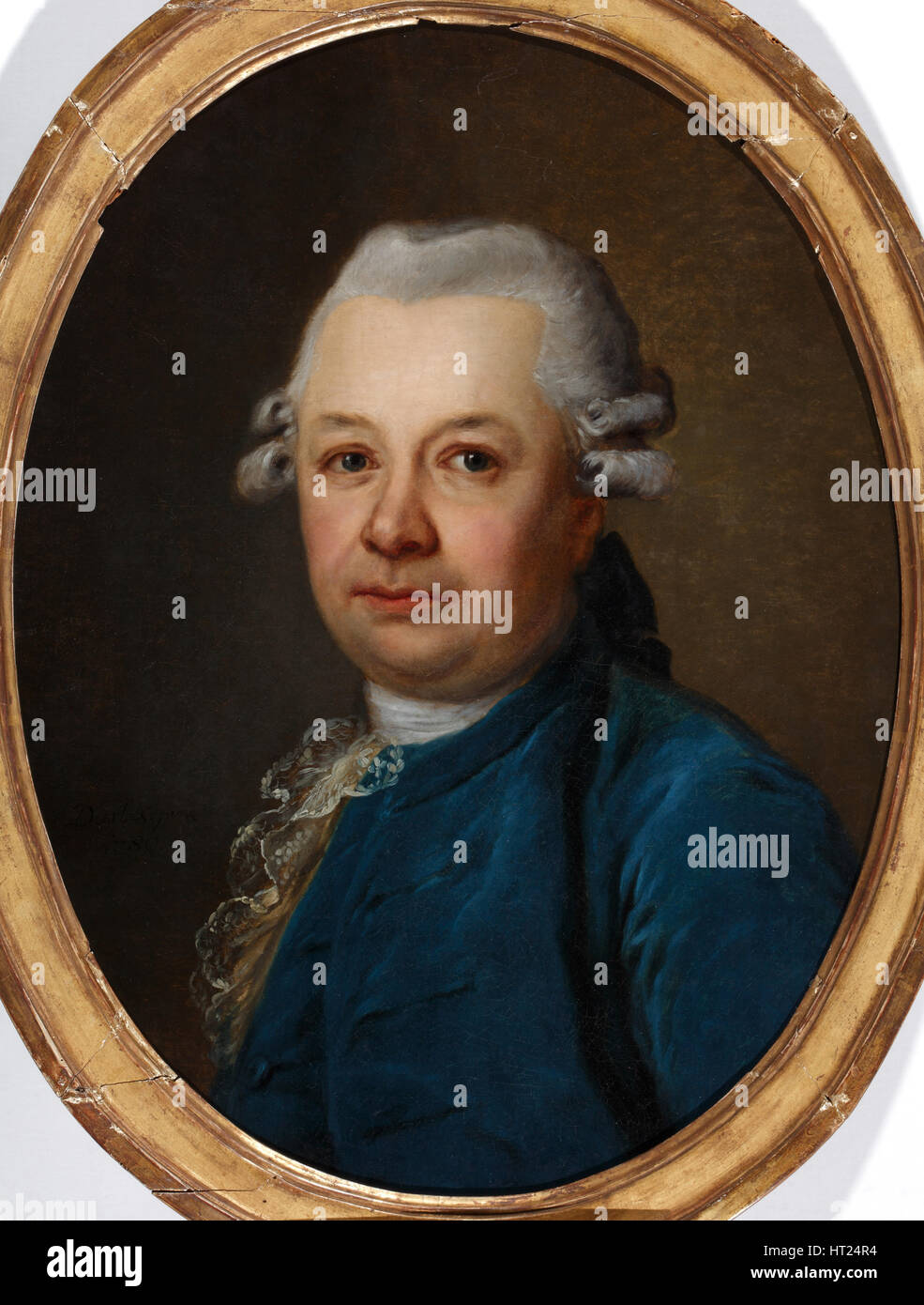Portrait of Magnus Johann von Bock (?-1808), 1780. Artist: Darbès, Joseph Friedrich August (1747-1810) Stock Photo