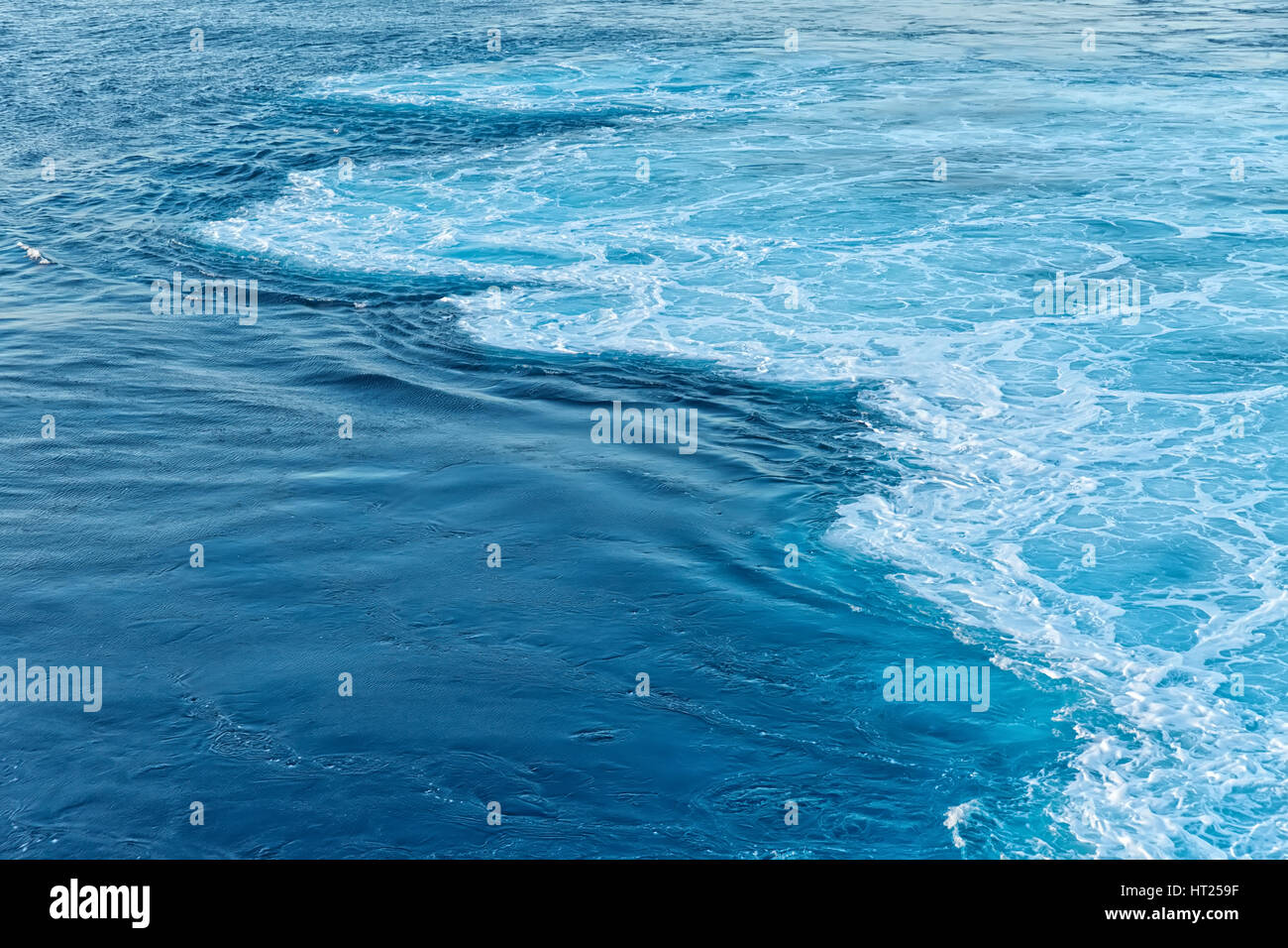 Blue abstract wave ocean water background Stock Photo - Alamy
