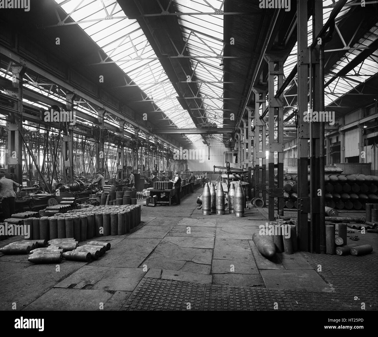 Cammell Laird's Cyclops Ordnance Steel Tyre and Spring Works, Sheffield, Yorkshire, 1913. Artist: H Bedford Lemere. Stock Photo