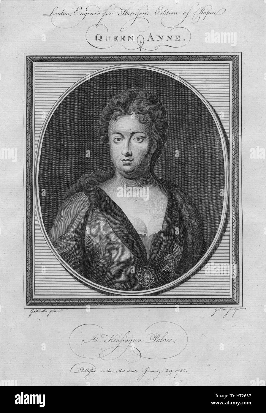Queen Anne, 1785. Artist Anon Stock Photo Alamy