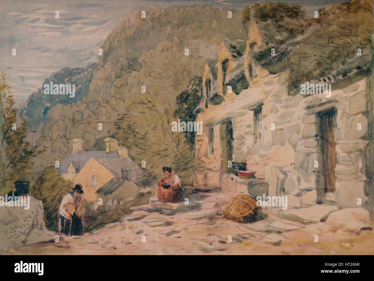 'Black Jack's Cottage, BettwsyCoed', 1846. Artist David Cox the