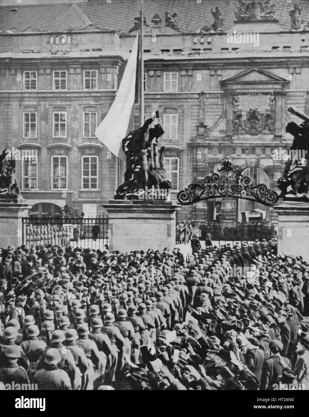 'Nazis Enter The Czech Capital', 1939, (1940). Artist: Unknown. Stock Photo