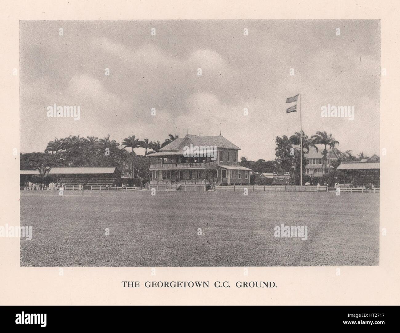 The Georgetown Cricket Club Ground, British Guiana, 1910 (1912). Artist: Unknown. Stock Photo