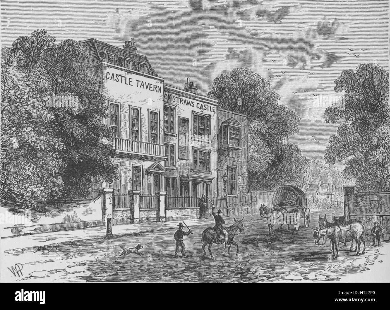 Jack Straw's Castle, Hampstead, London, c1900 (1911). Artist: Unknown. Stock Photo