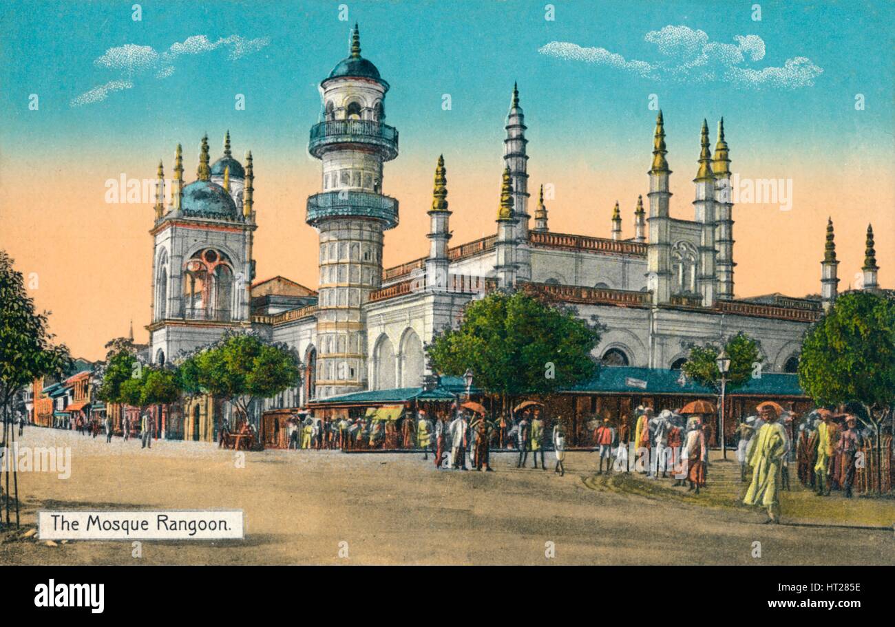 'The Mosque Rangoon', c1888. Artist: Unknown Stock Photo - Alamy