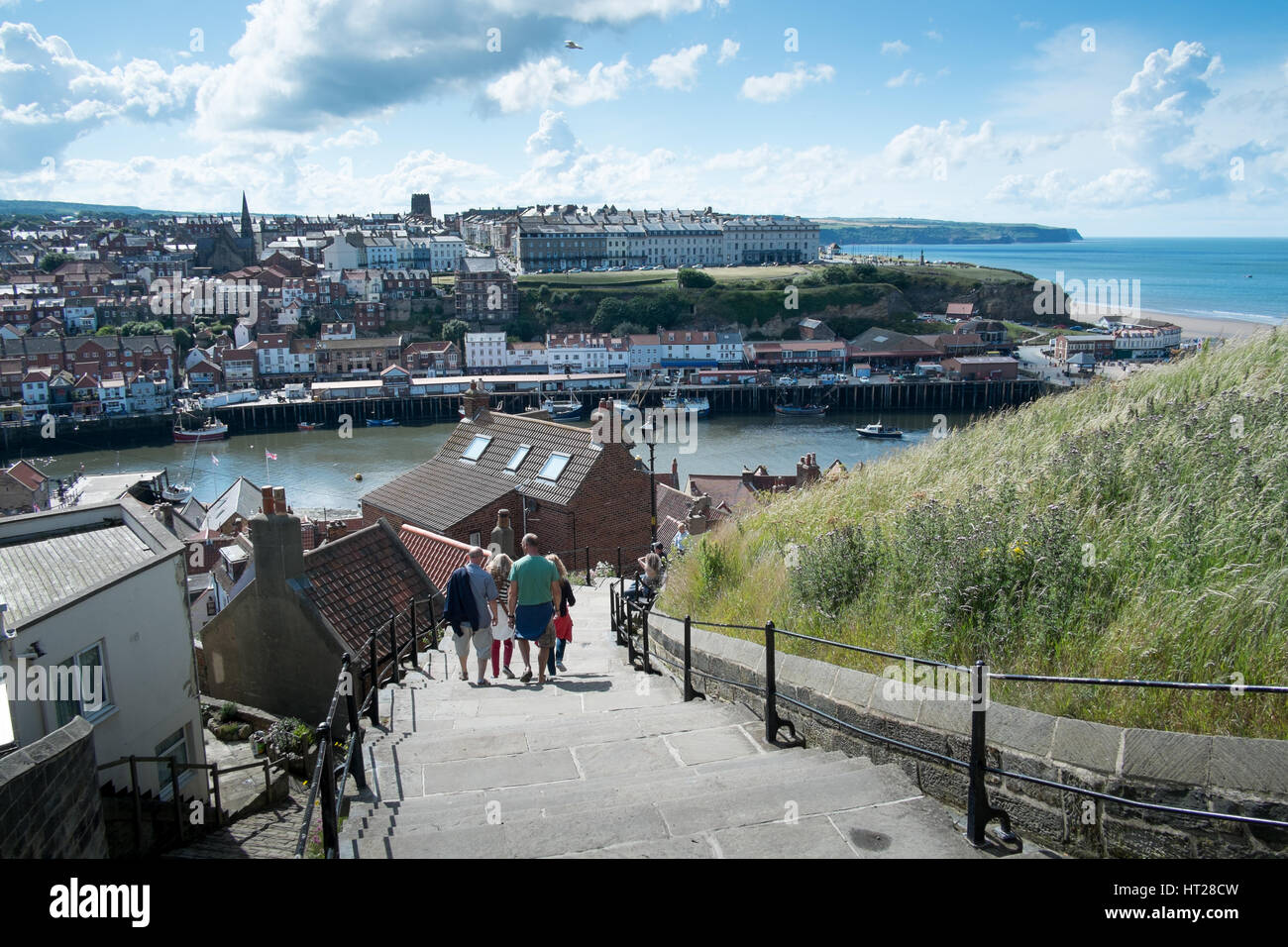 Whitby, North Yorkshire in the summertime. Stock Photo