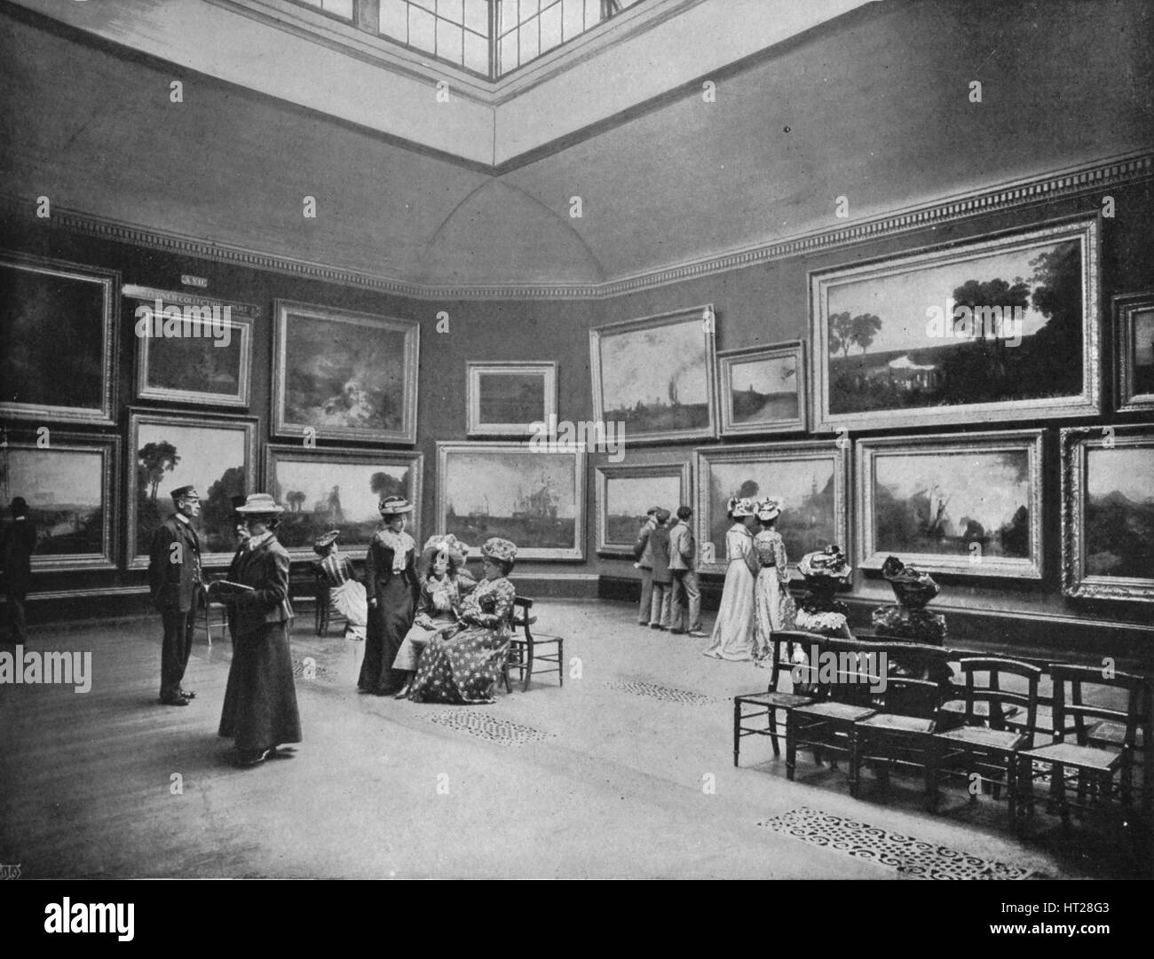 Exhibition of William Turner's paintings in the National Gallery, London, c1903 (1903). Artist: Unknown. Stock Photo