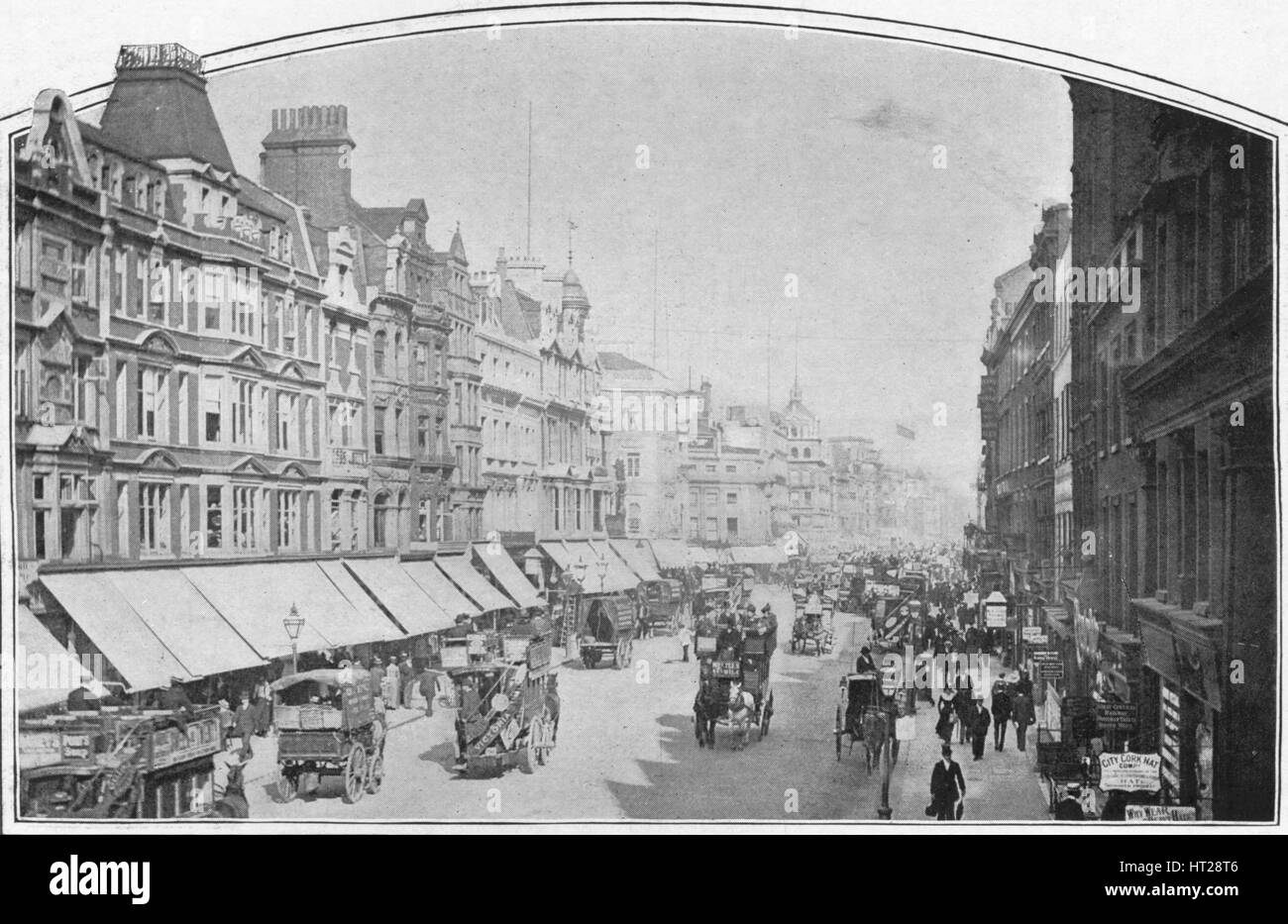 Oxford Street, London, c1900 (1901). Artist: Unknown. Stock Photo