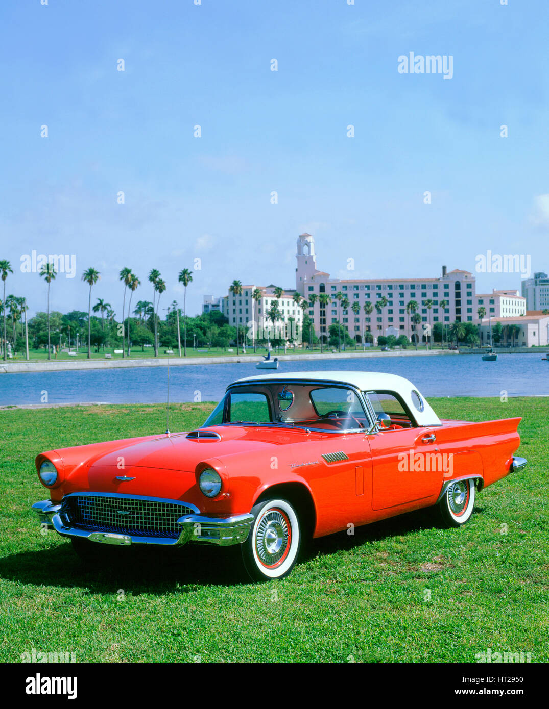 1957 Ford Thunderbird. Artist: Unknown. Stock Photo
