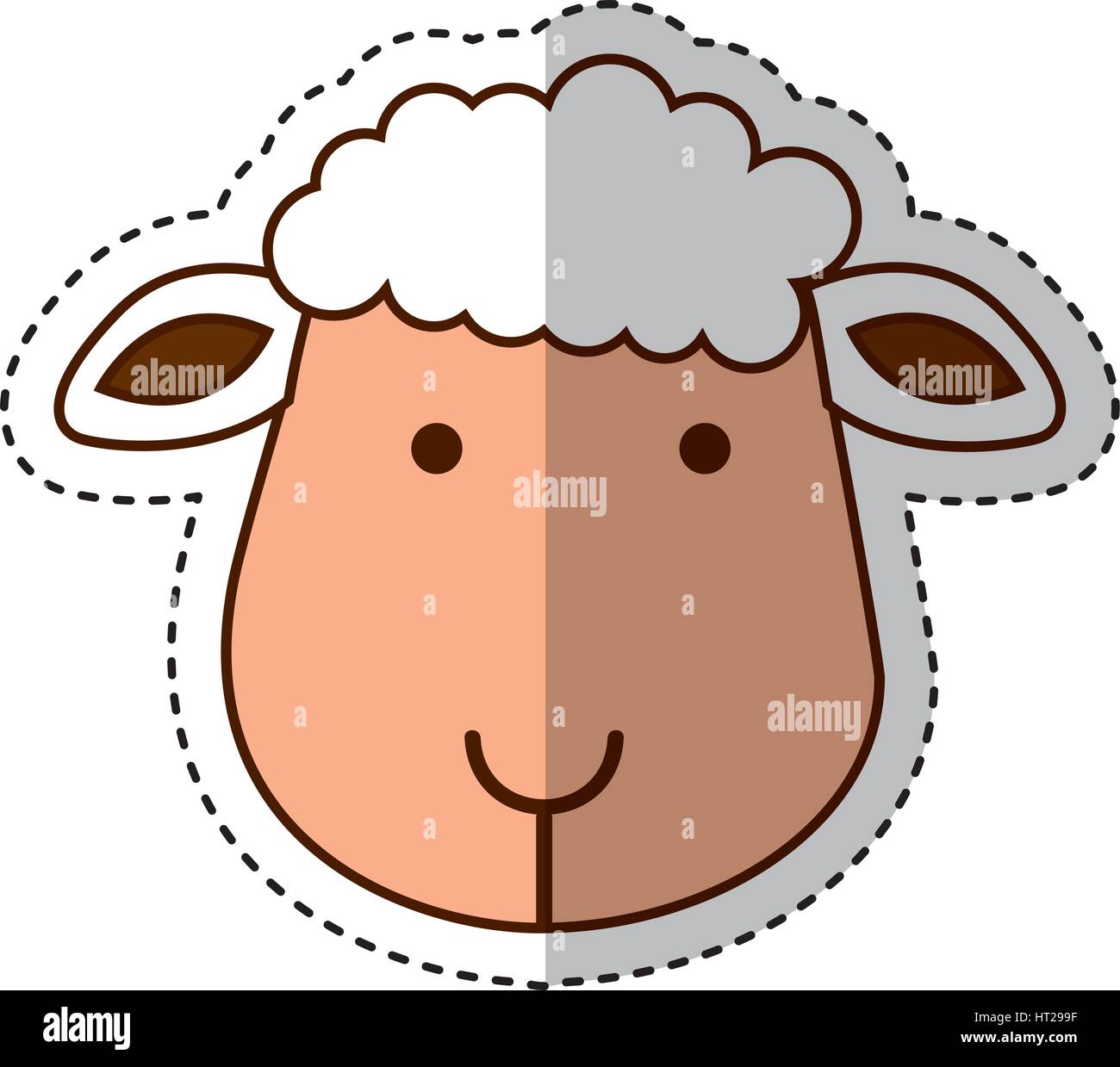 Cute sheep manger character vector hi-res stock photography and images ...
