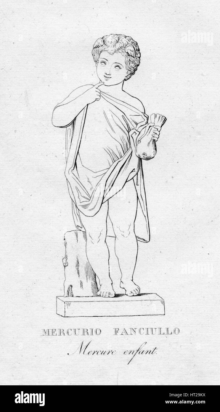'Mercurio Fanciulo (Mercure enfant)', c1850. Artist: Unknown. Stock Photo
