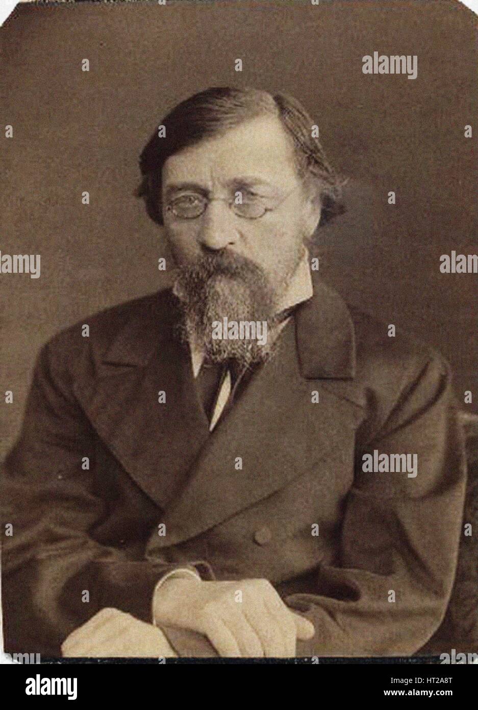Nikolay Gavrilovich Chernyshevsky (1828–1889), 1888. Artist: Photo studio of S. Klimashevskaya Stock Photo