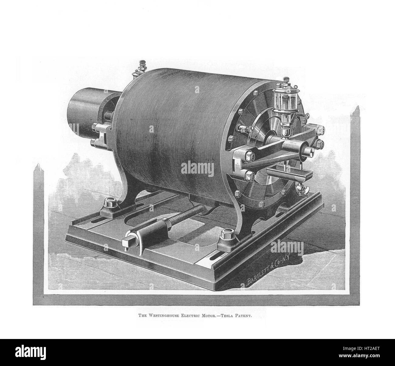 The Westinghouse Alternating Current Motor by Nikola Tesla, 1888-1889. Artist: Anonymous Stock Photo