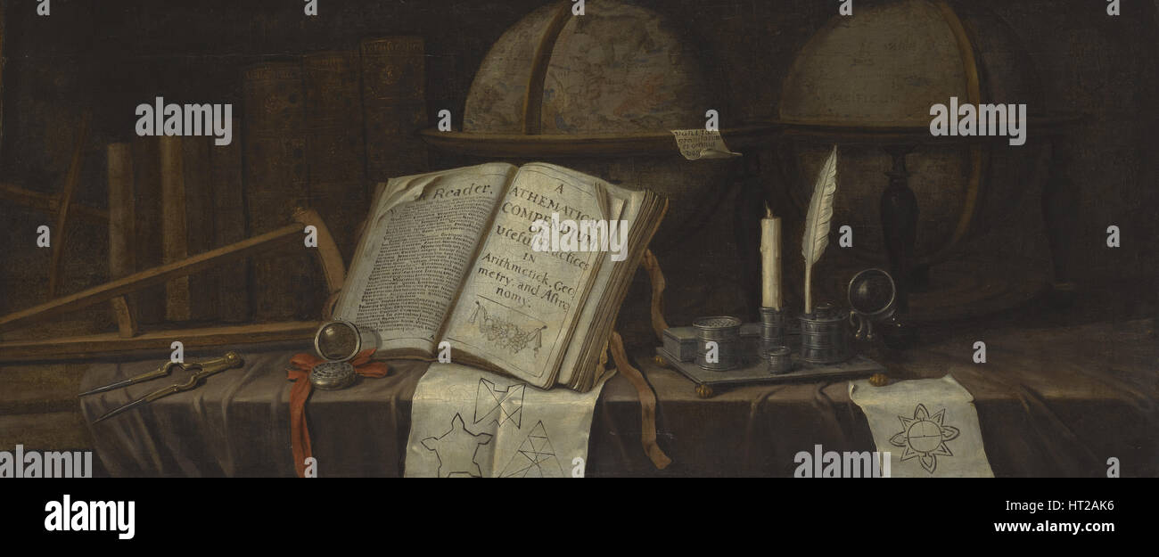 Vanitas Still Life. Artist: Collier, Edwaert (1642-1708) Stock Photo