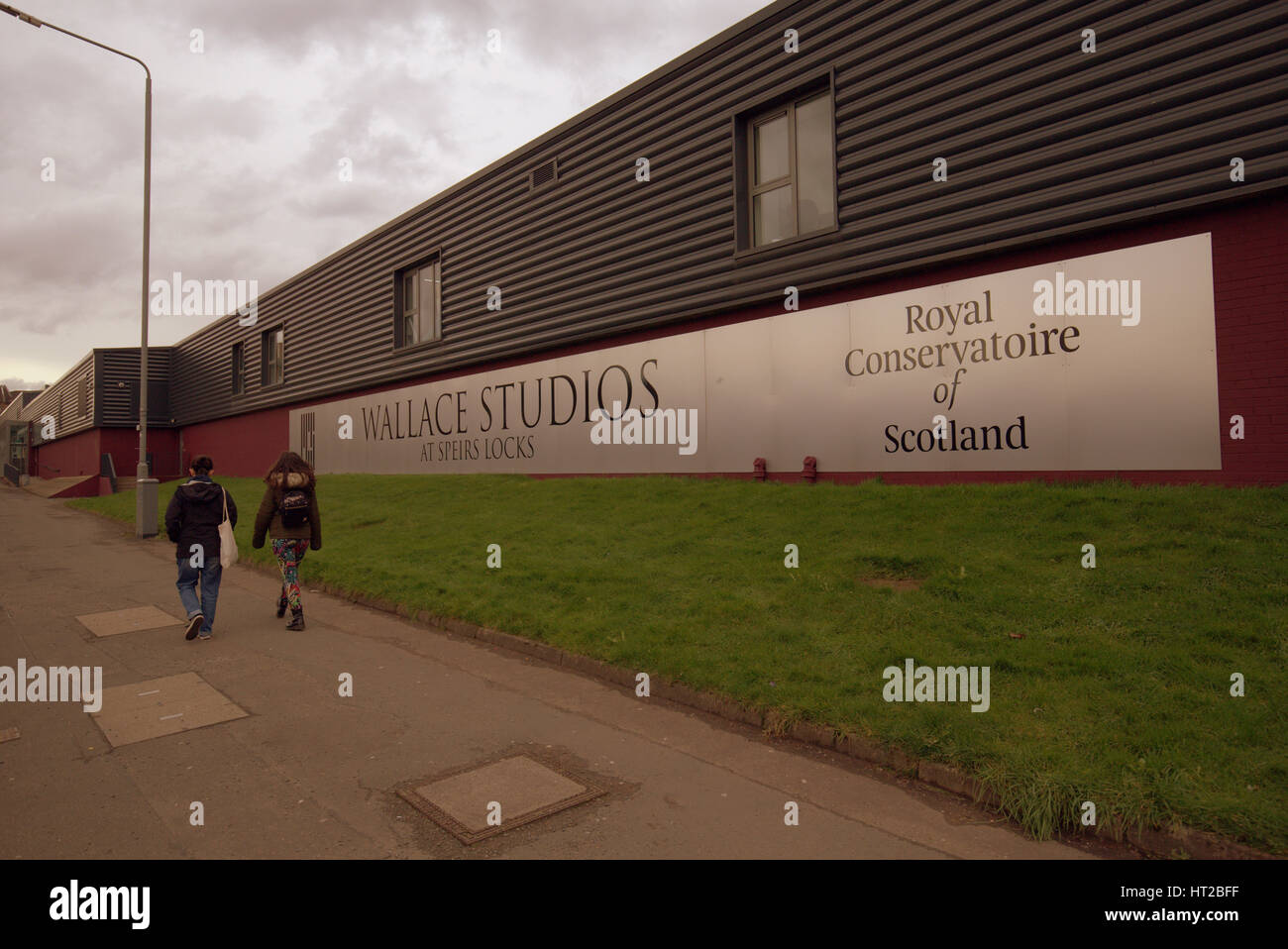 The Royal Conservatoire of Scotland. The Wallace Studios at Speirs Locks was designed by award-winning Malcolm Fraser Architects Stock Photo