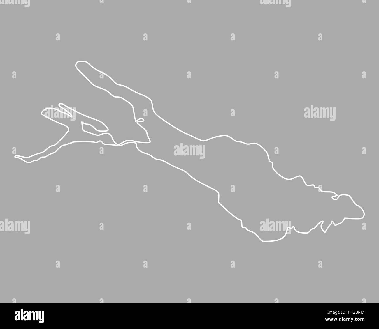 Map of Lake Constance Stock Photo