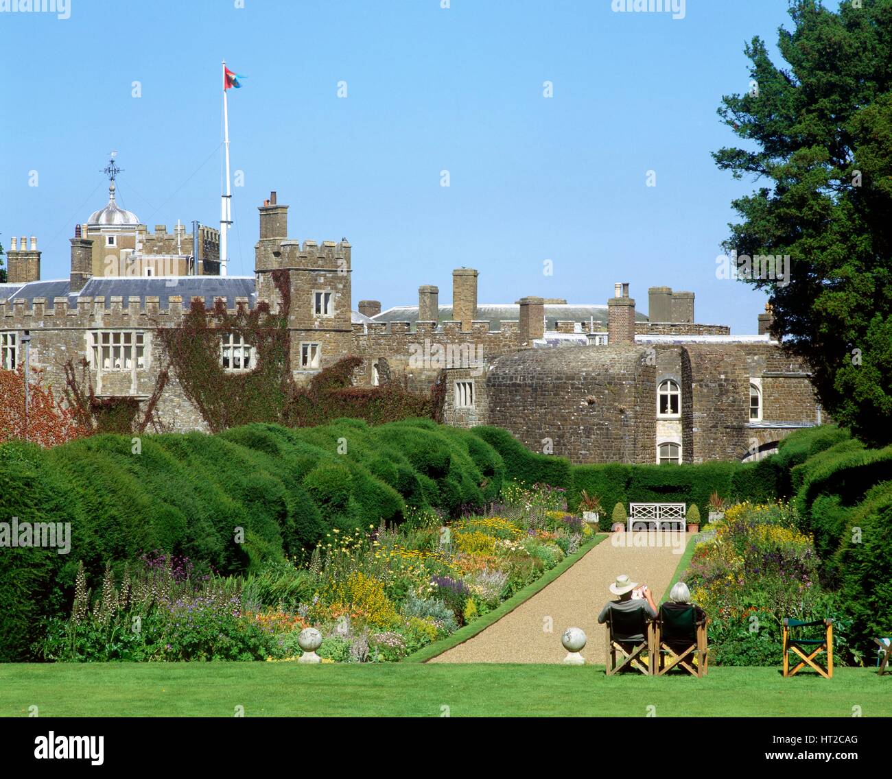 Walmer Castle and Gardens, Kent, c2000s(?). Artist: Unknown. Stock Photo