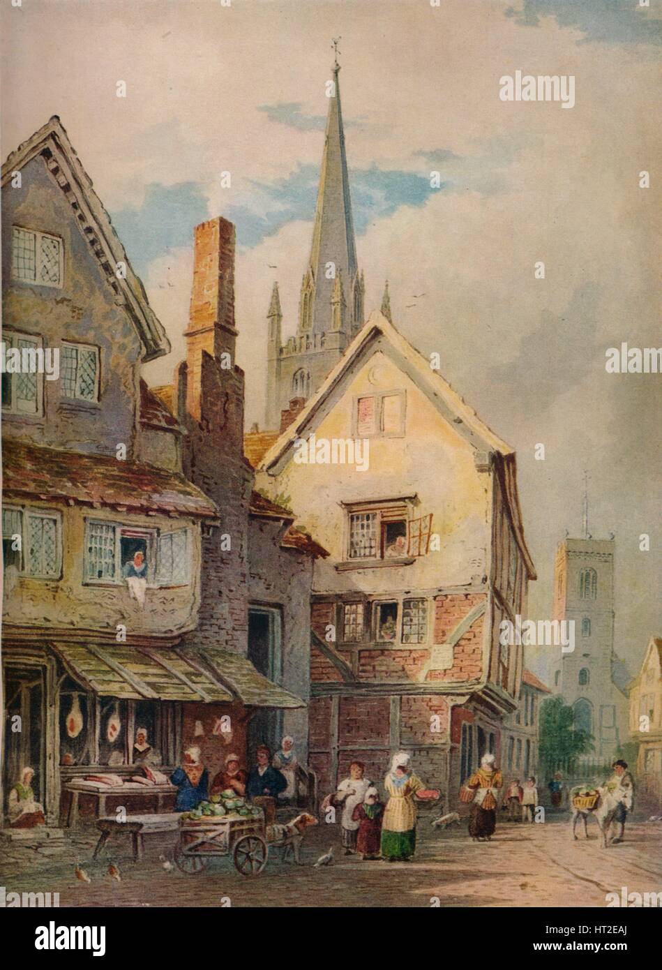 'St. Alkmund's, Shrewsbury', 1801, (1938). Artist: John Varley I. Stock Photo