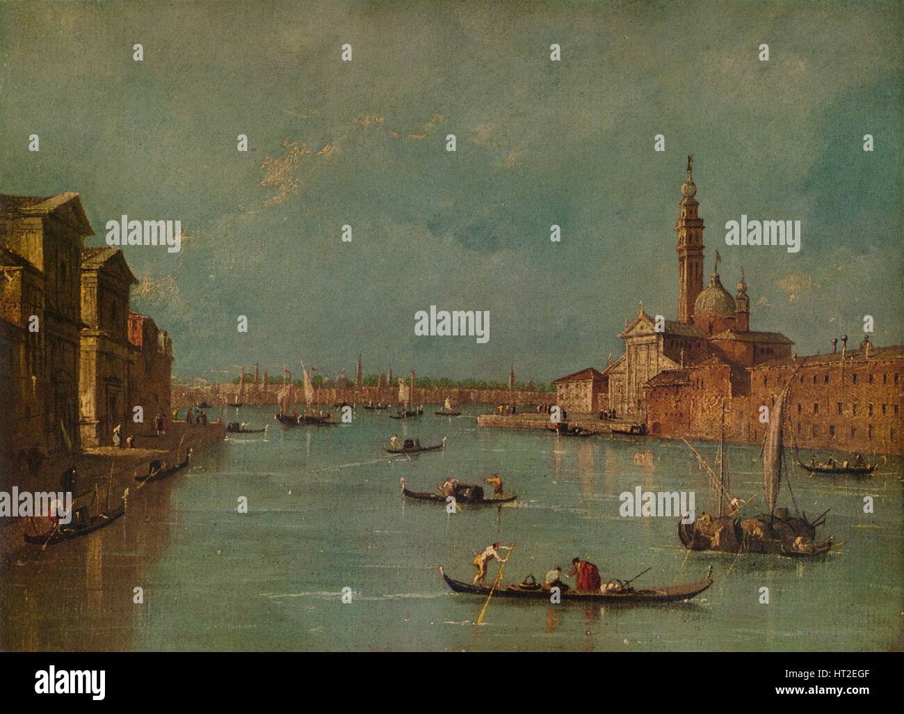 'The Island of San Giorgio, Venice', c1770, (1938). Artist: Francesco Guardi. Stock Photo