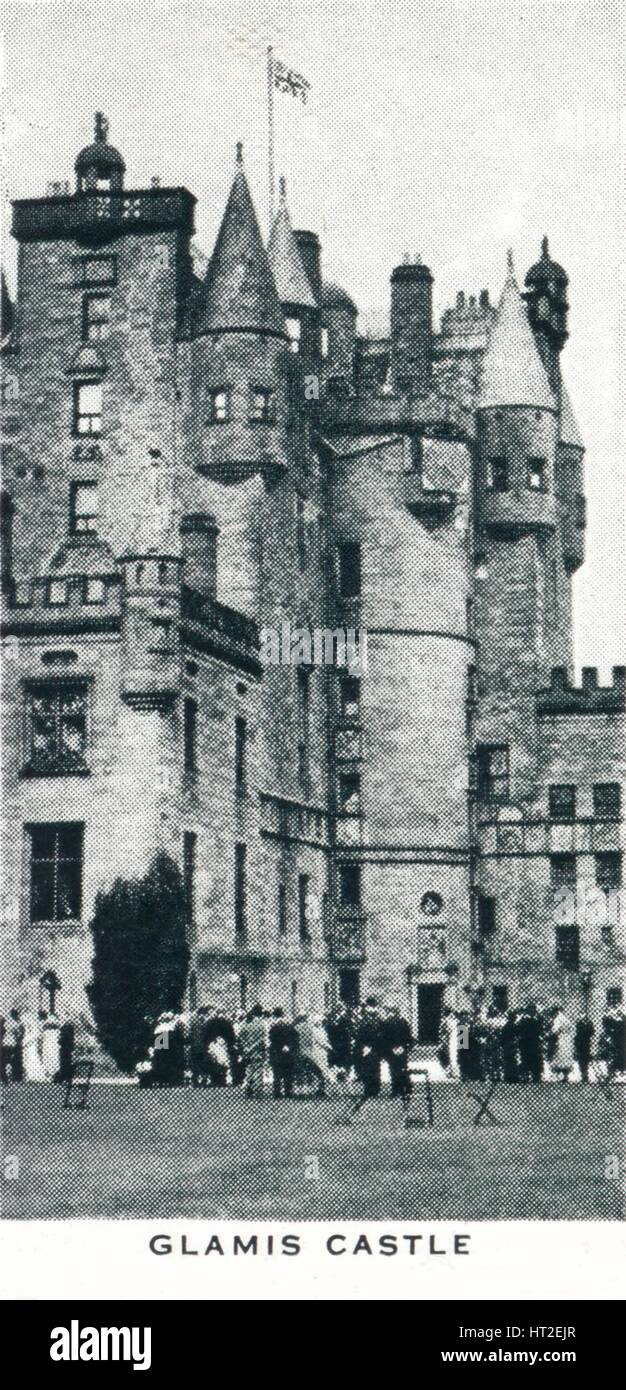 'Glamis Castle', c1937 (1937). Artist: Unknown. Stock Photo