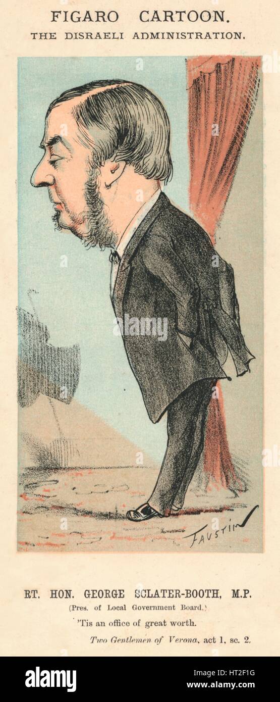 'The Rt. Hon. George Sclater-Booth, M.P..', c1870. Artist: Faustin. Stock Photo