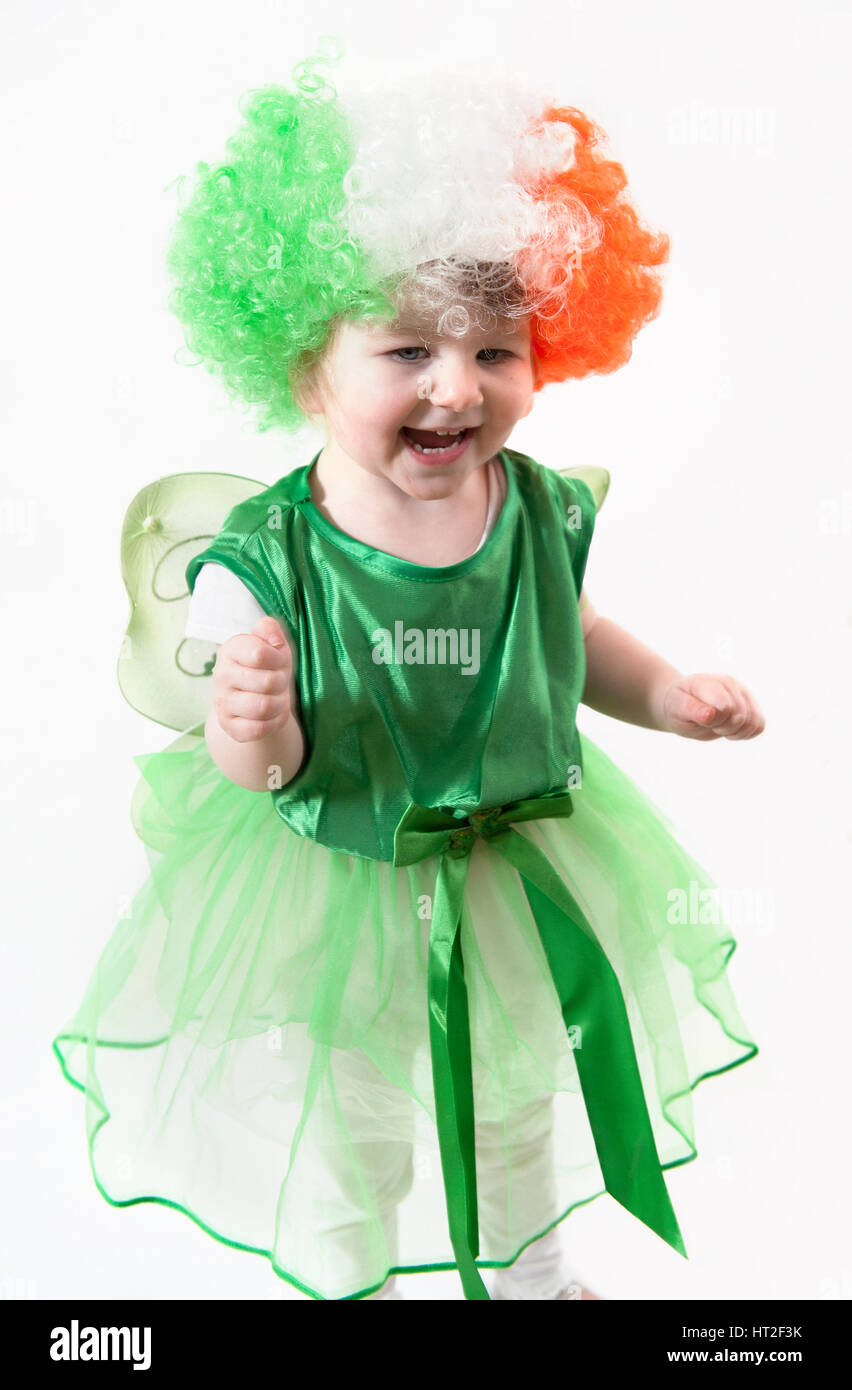 tricolour dress for baby girl