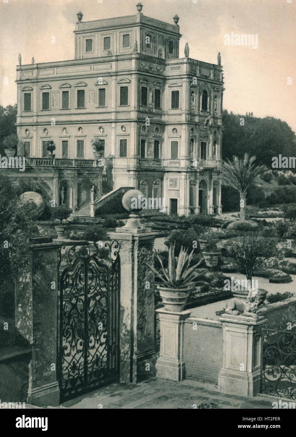 Villa Doria Pamphili on the Gianicolo, Rome, Italy, c1926 (1927). Artist: Eugen Poppel. Stock Photo