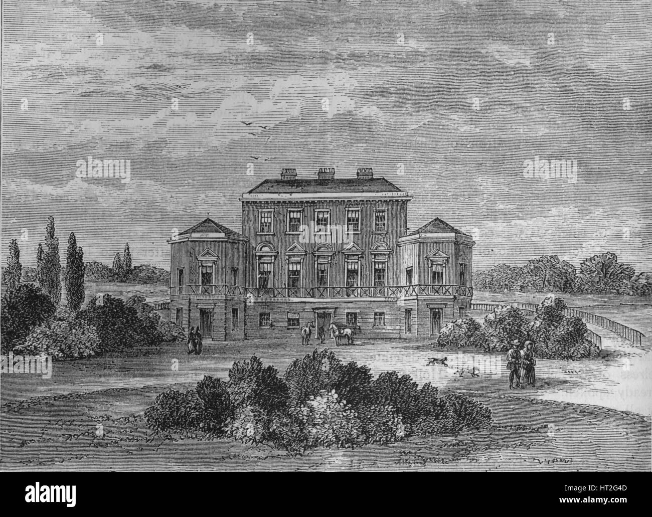 Foley House, Marylebone, Westminster, London, c1800 (1878). Artist: Unknown. Stock Photo