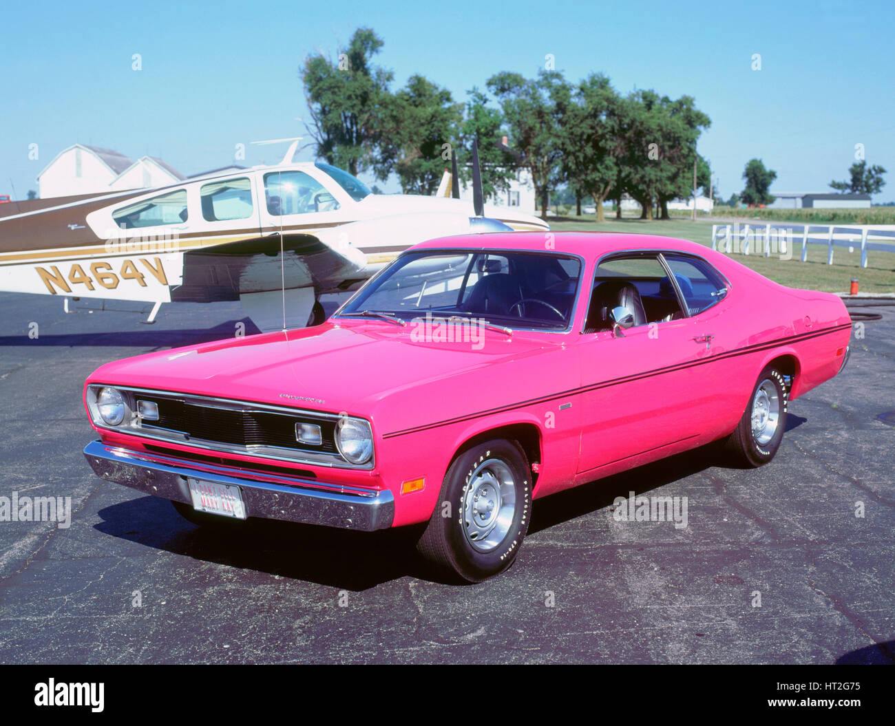 1970 Plymouth Duster. Artist: Unknown. Stock Photo