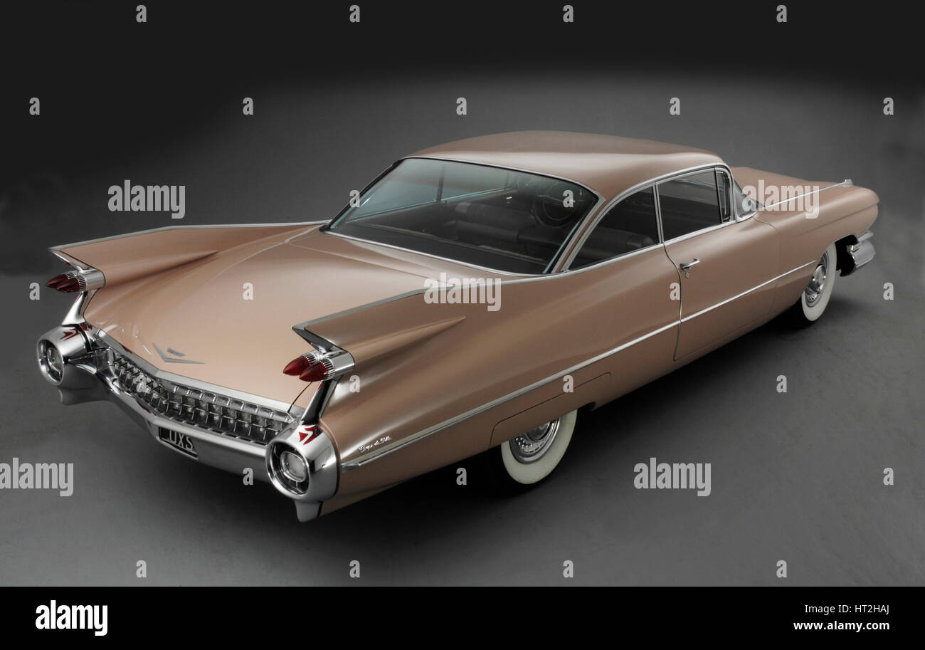 1959 Cadillac Coupe De Ville Artist: Unknown. Stock Photo