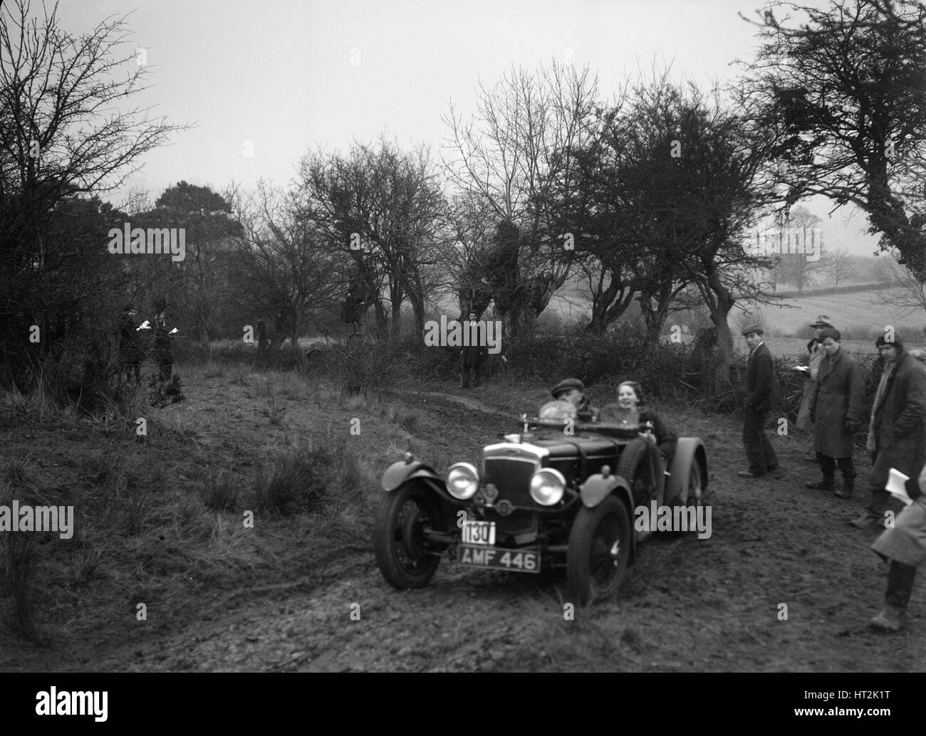 Frazer-Nash of JD Greaves at the Sunbac Colmore Trial, near Winchcombe, Gloucestershire, 1934. Artist: Bill Brunell. Stock Photo